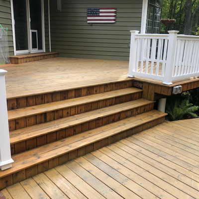 Deck Cleaning after